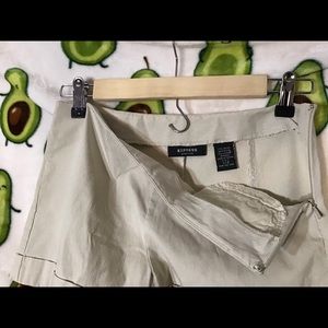 NWOT Express stretchy NUDE dress shorts